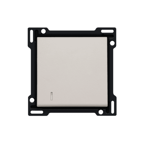 Set de finition avec voyant pour interrupteur ou bouton-poussoir simple, couleur light grey