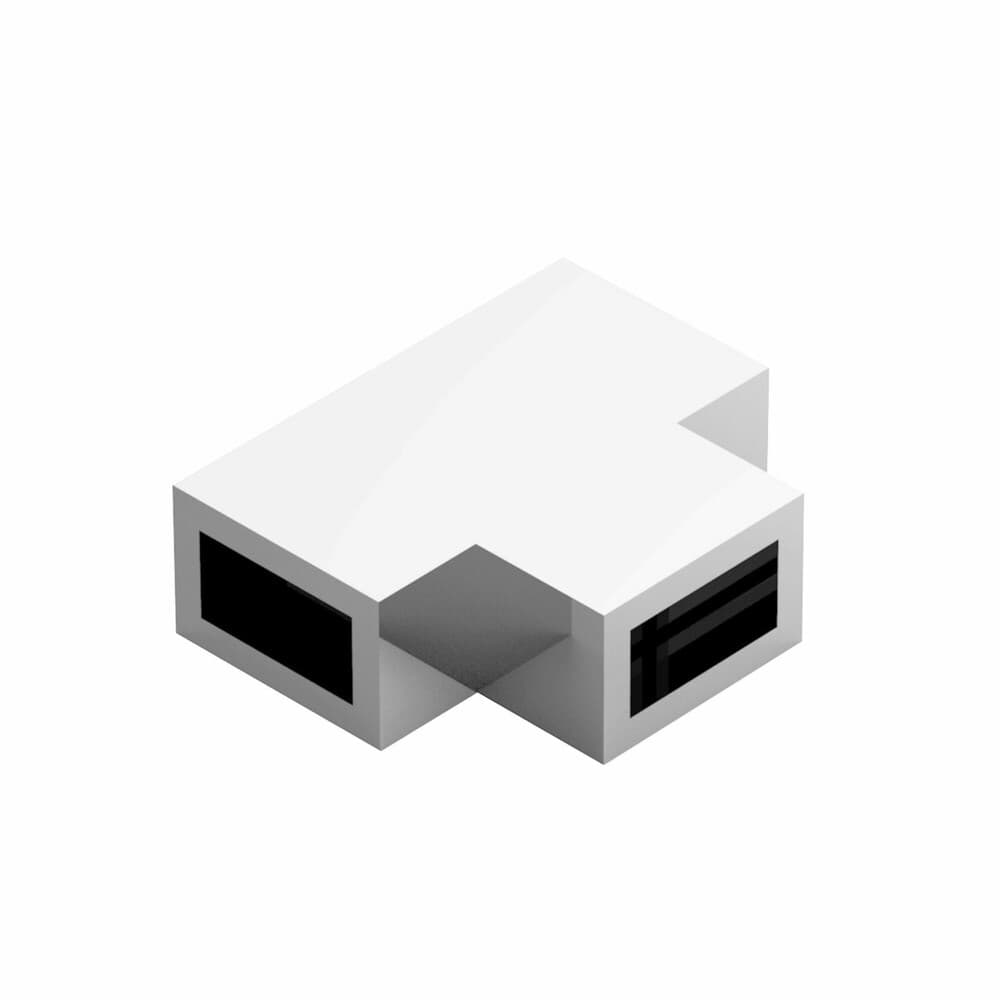 Van Marcke pièce de connetion en T pour barres de stabilisation blanc mat