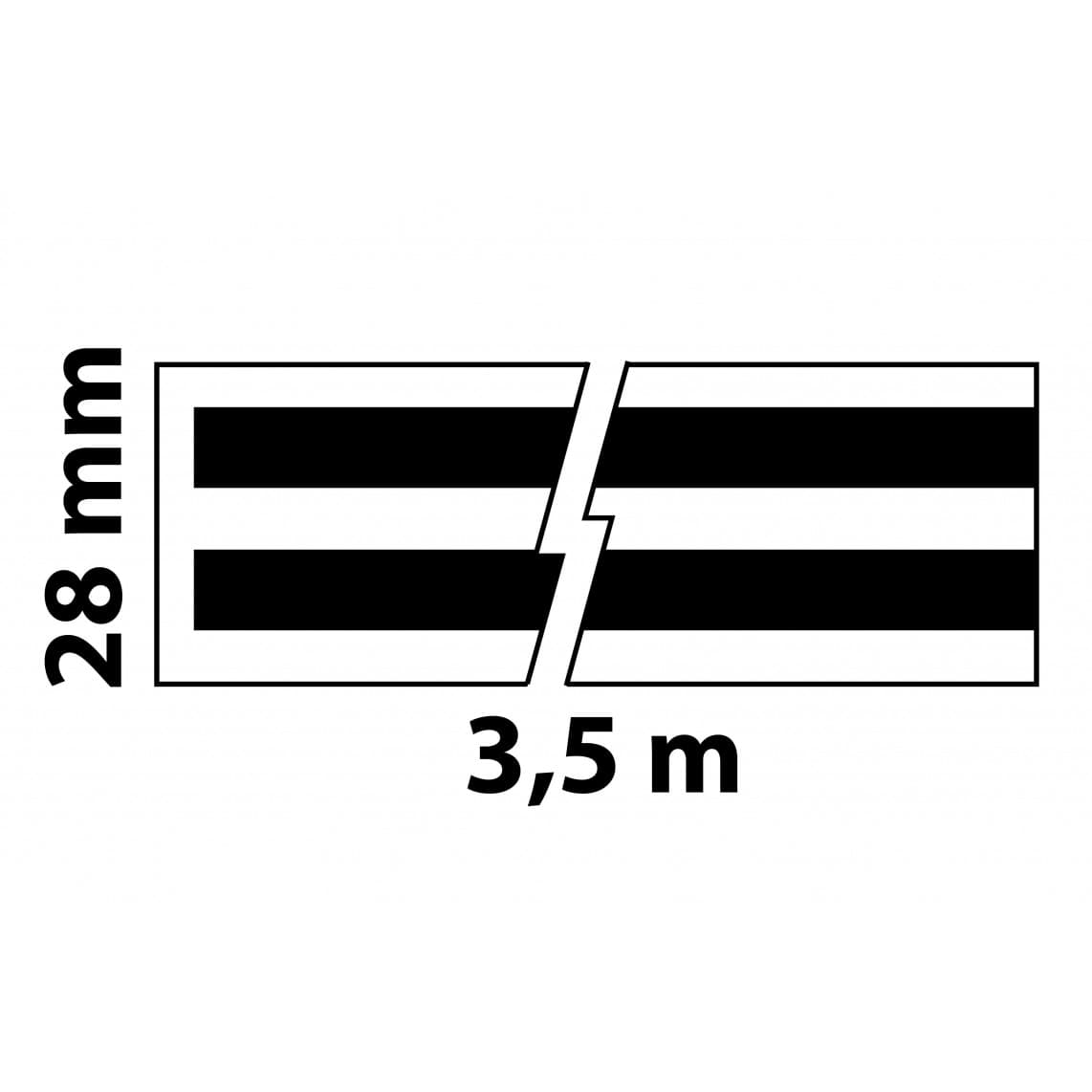 98930668 afdichttape, 28 mm x 3550 mm, voor Badkuipen