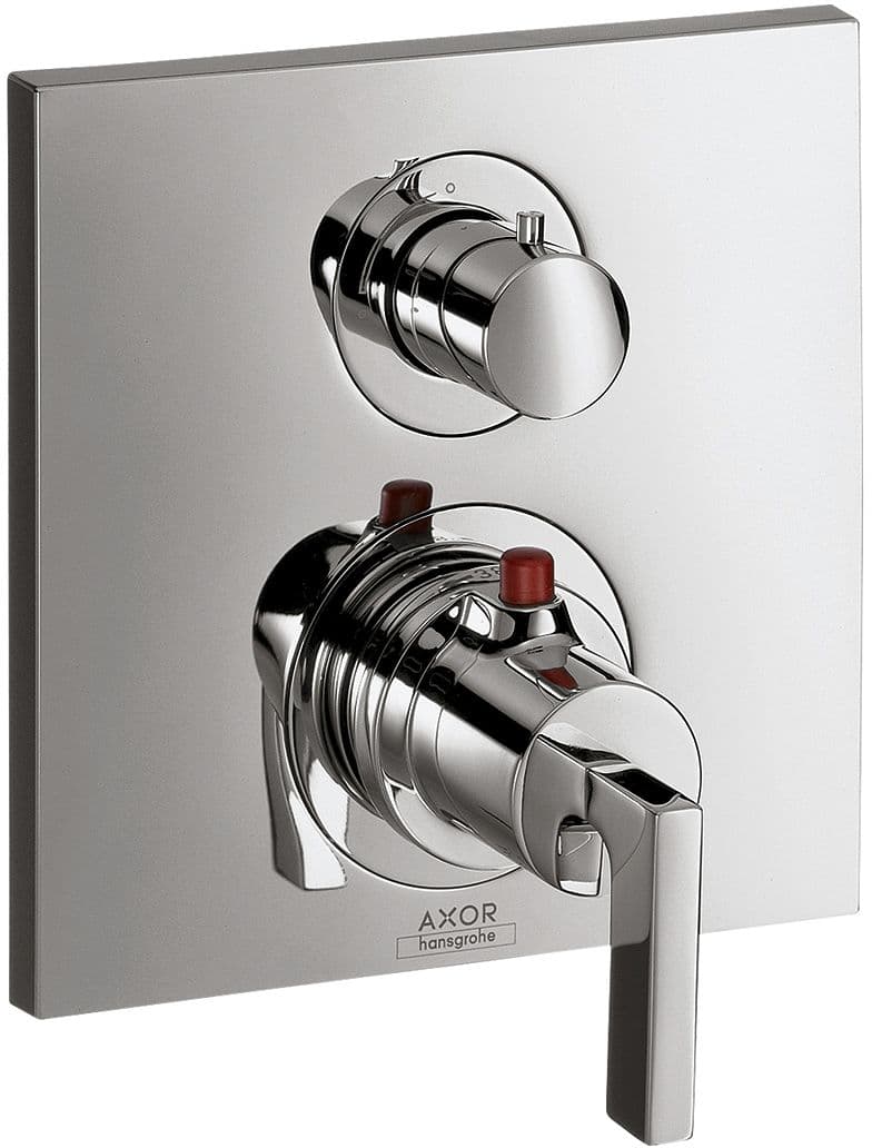 SET DE FINITION THERMOSTAT A ENCASTRER + INVERSEUR CITTERIO HANSGROHE CHROME