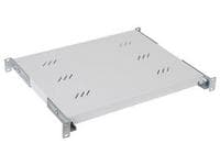 Triton 19 shelf 1u D550mm, perforated, max. 80kg Ral 9005 Noir