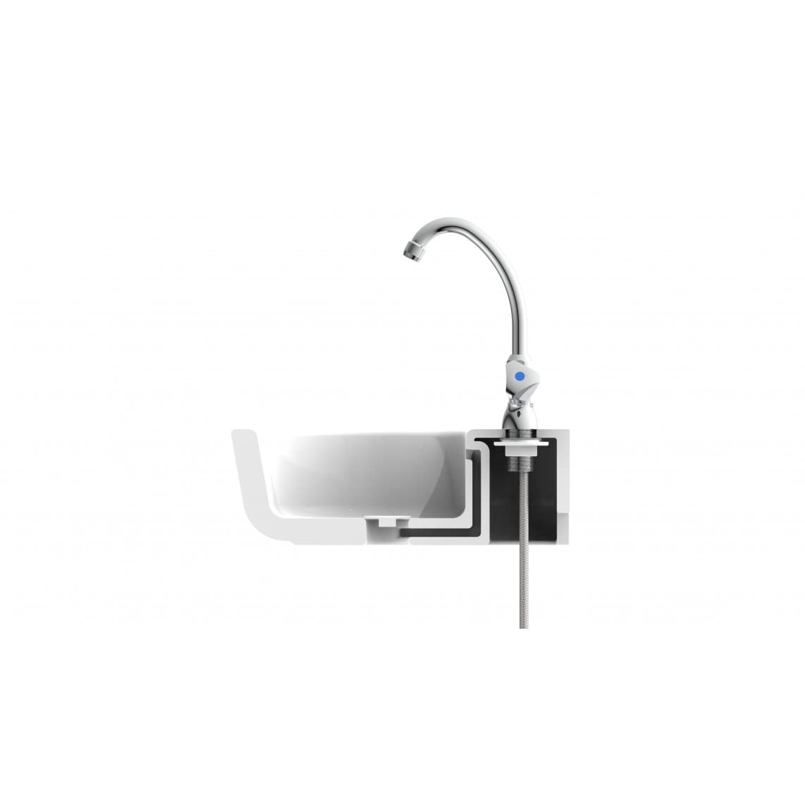 37970 CARNEO robinet eau froide pivotant, chromé