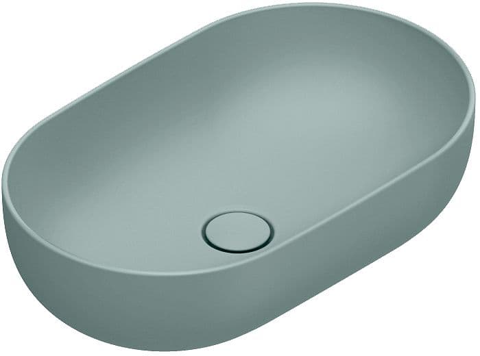 VASQUE A POSER SFERA CATALANO CATAGLAZE+ 60X37 H16 SANS TROP-PLEIN ACQUA SATINATO