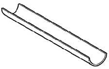 CHENEAU DE SUPPORT GALVA NOIR GEBERIT 3M 63MM