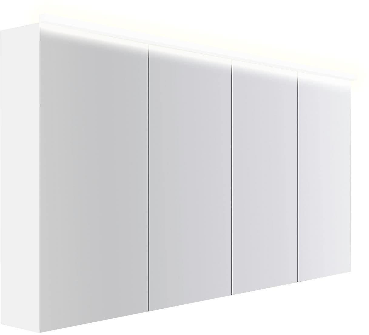 ARMOIRE TOILETTE COFFEE 4 PORTES 1600MM 4250K BLANC MAT