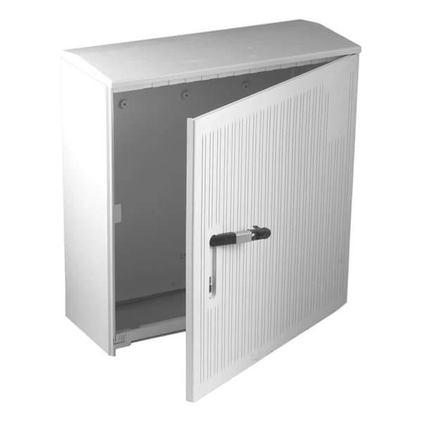 Armoire de trottoir Din 1 830 x 785 x 330mm porte rayée