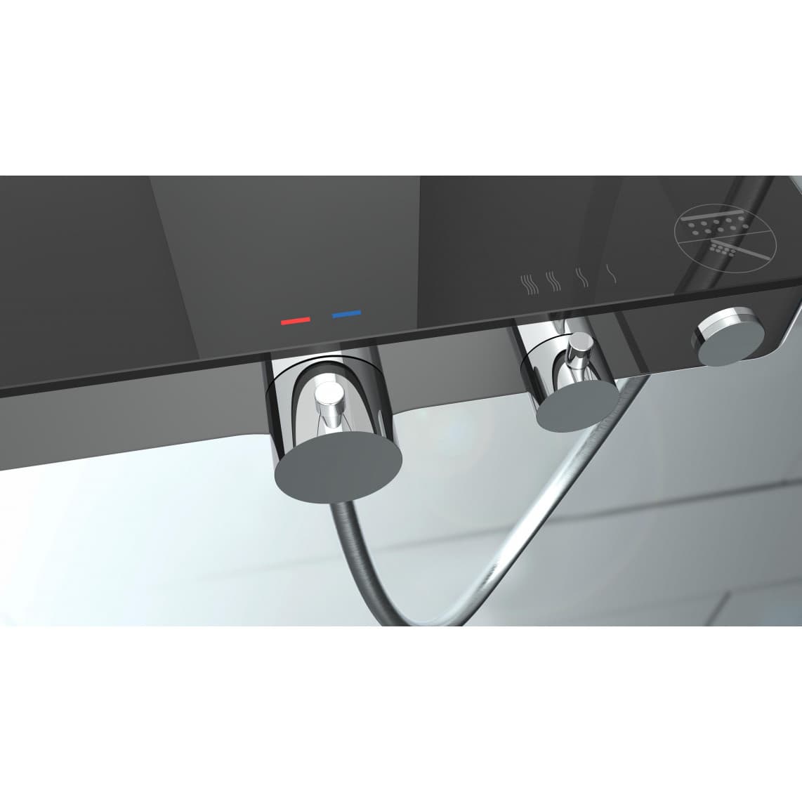 01689 Support de thermostat, anthracite, par ex. pour 60531