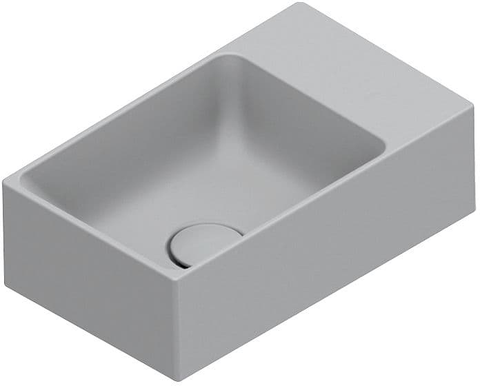 LAVE-MAINS PREMIUM CATALANO CATAGLAZE+ 40X23 SANS TROP-PLEIN CEMENTO SATINATO