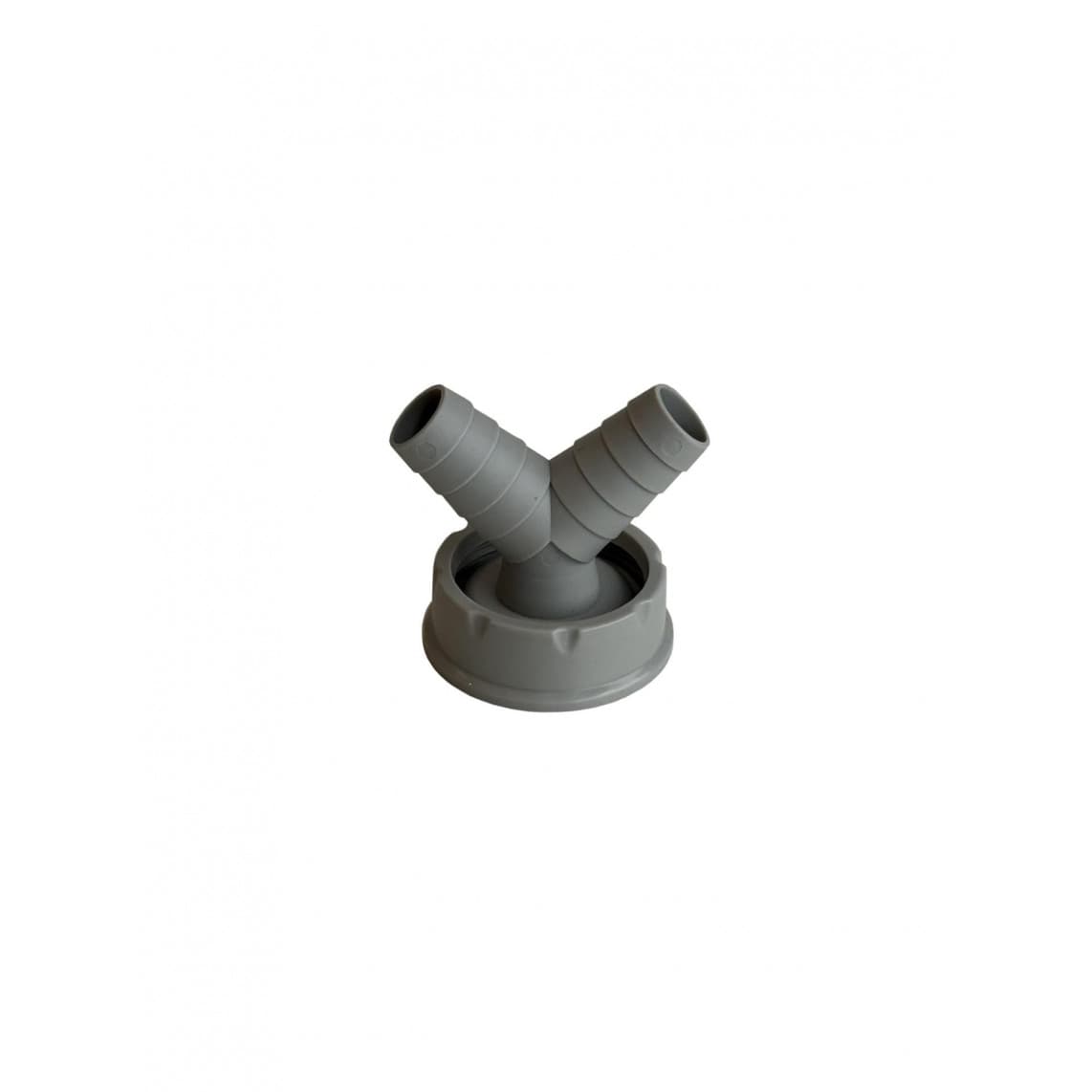 98028074 ECO-SAVE KS raccordement d'appareil double, gris, 1 1/2" F x Ø 20-24 mm