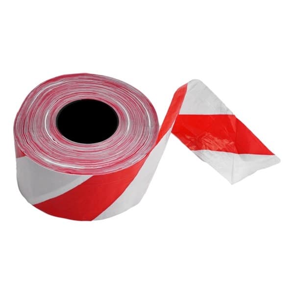 Ruban de balisage super 50 x 500mm Rouge / Blanc
