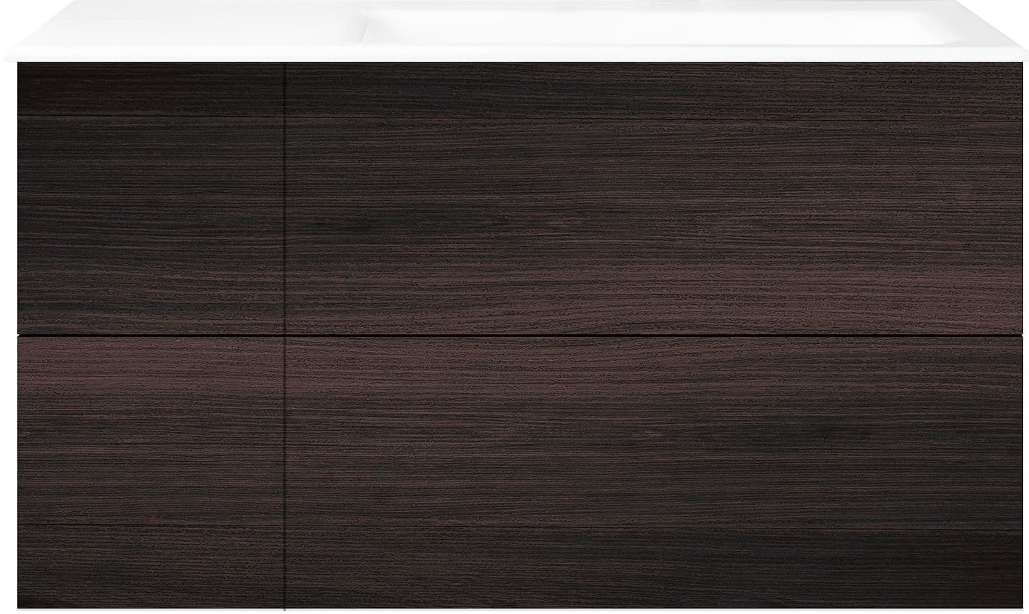ONDERBOUW COFFEE 4 LADES 110 EIK DECOR MOKKA +WASTAFEL RECHTS PORSELEIN ZONDER KRAANGAT WIT