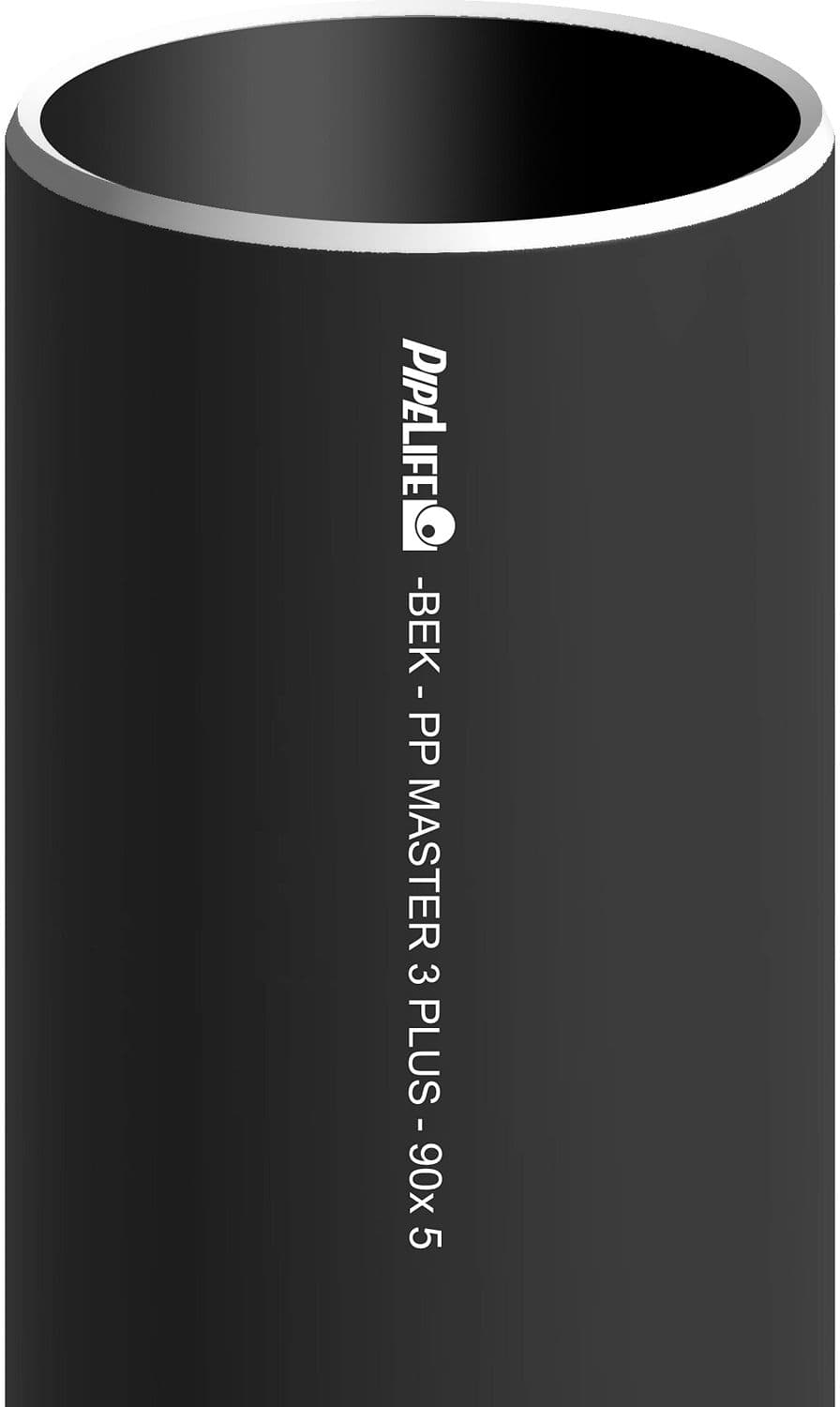 TUBE PP 90MM NOIR LONGUEUR 5M