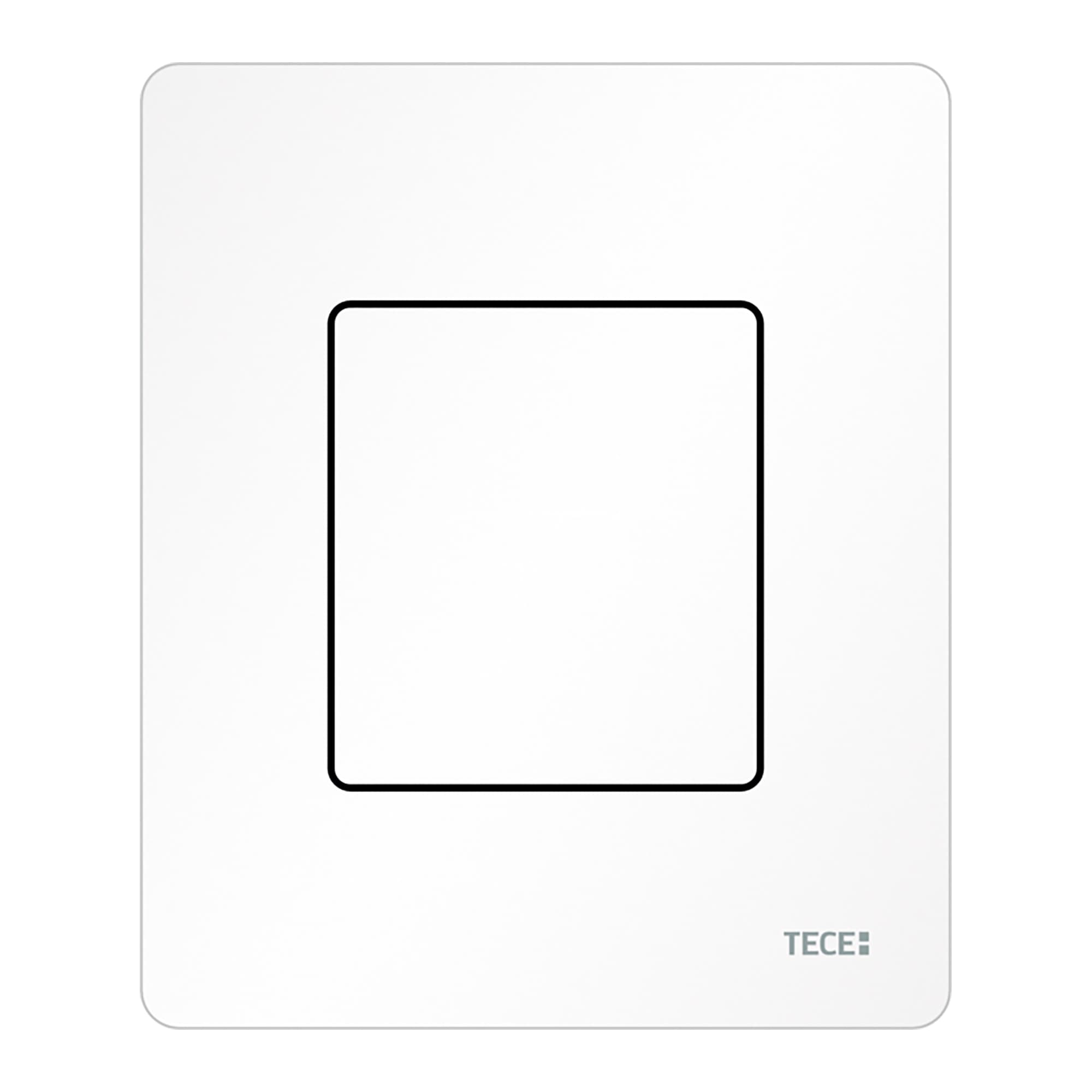 TECESOLID - PLAQUE DE DÉCLENCHEMENT URINOIR - CARTOUCHE INCLUSE - INOX - BLANC MAT