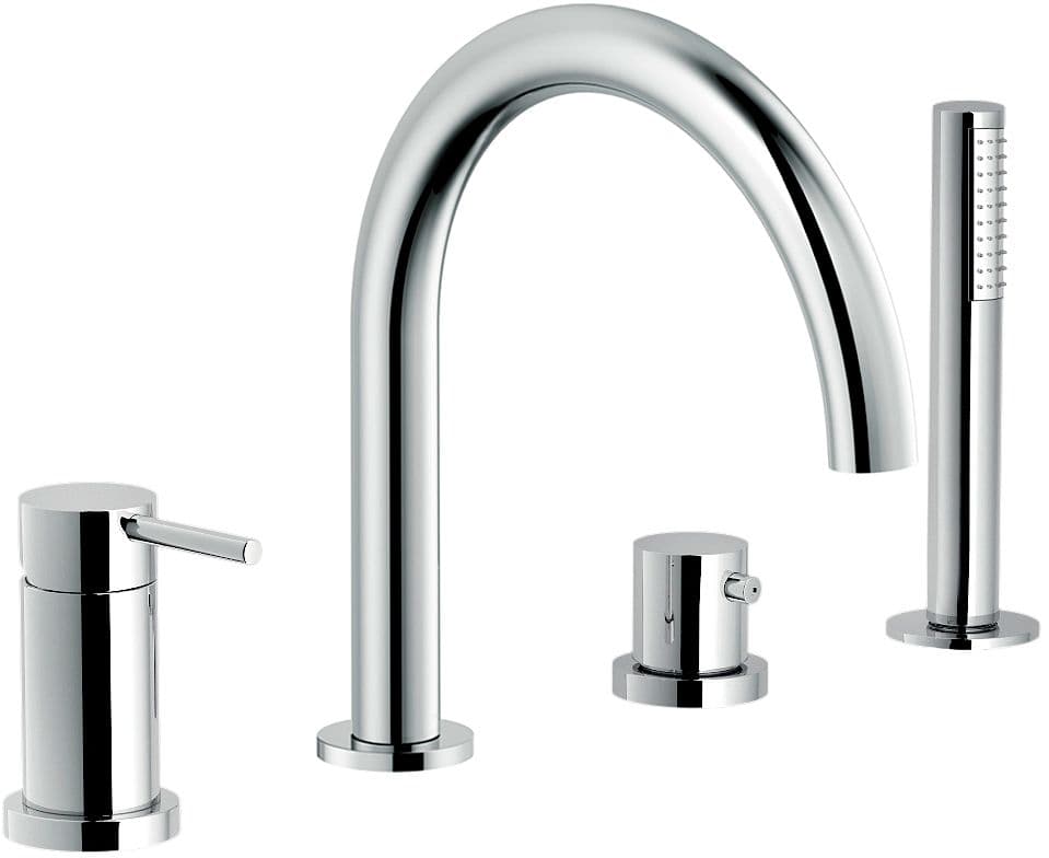 MITIGEUR BAIN 4 TROUS MONTAGE AU BORD DU BAIN LIVE NOBILI CHROOM
