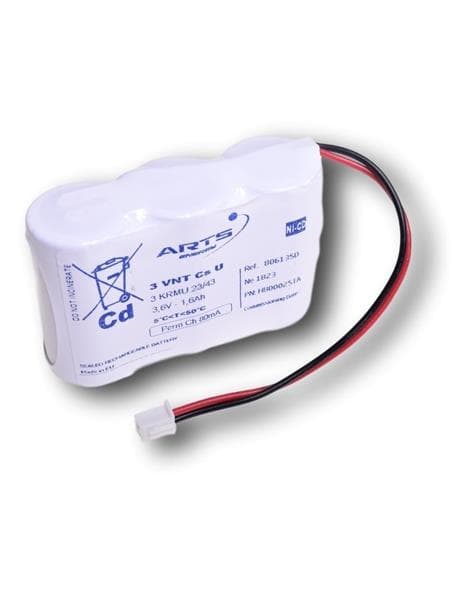 Rangée NiCd 3,6V 1,6Ah 3 VNT CS U + connecteur C220