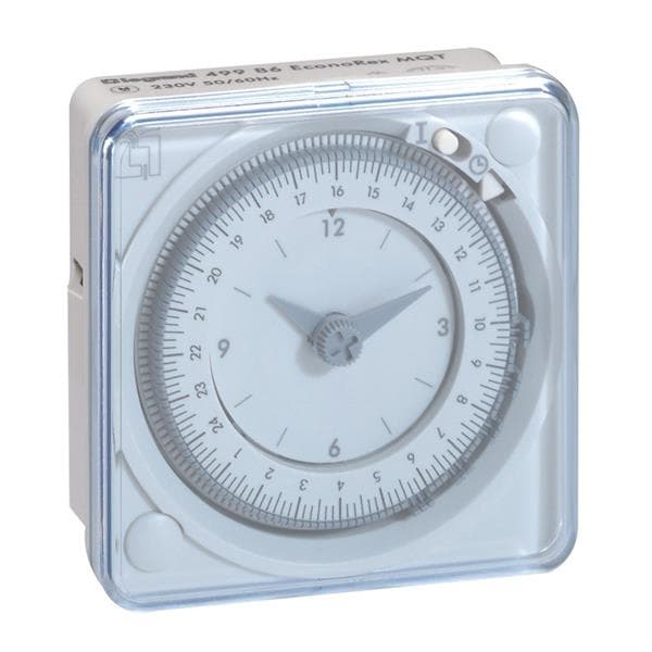Interrupteur horaire - 24 heures 1 sortie analogique 230V - en saillie