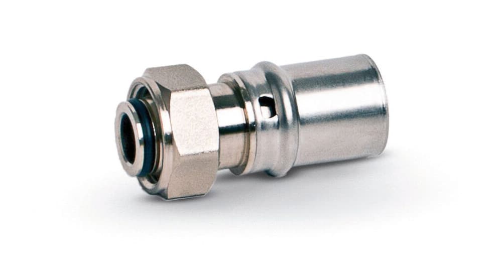 SYSTEMPEX raccord droit per-alu raccord à serrer nicklé 16-M22