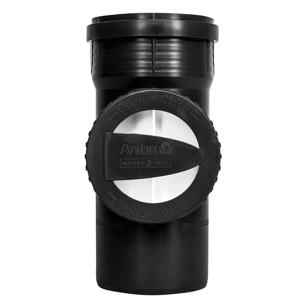 Pipelife Master 3 plus T regard PP 90° noir D50