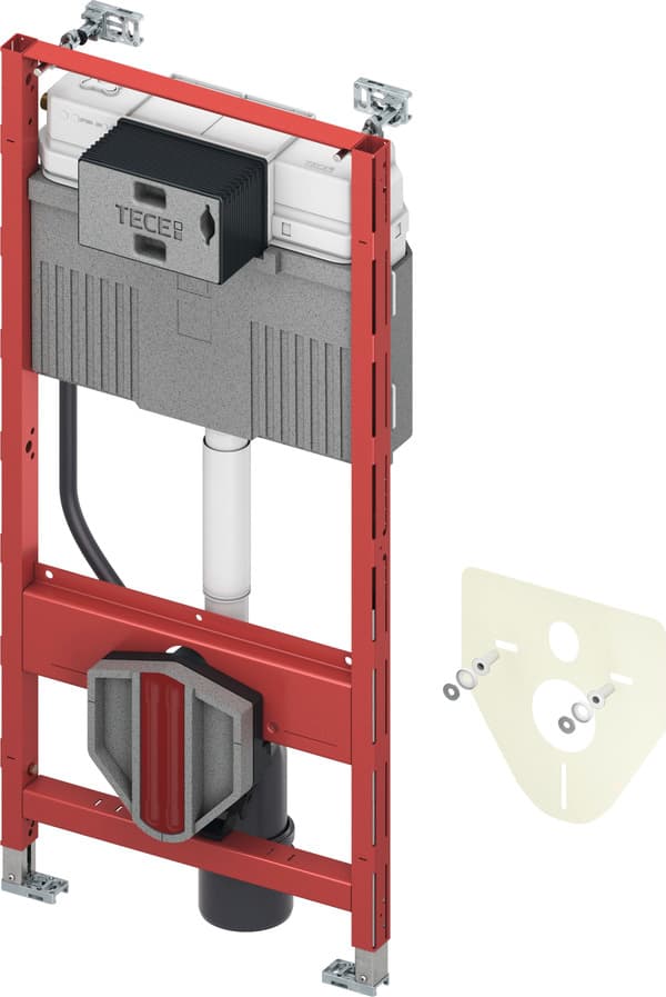 TECEPROFIL - MODULE WC AVEC RÉSERVOIR UNIVERSEL, FIXATION MURALE ET KIT D'ISOLATION ACOUSTIQUE - UNIVERSEL - HAUTEUR 1120 MM