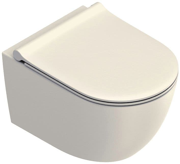 WC SUSPENDU SFERA 50 ORIGINAL CATALANO CATAGLAZE+ FIXATION INVISIBLE SILENTECH LINO SATINATO