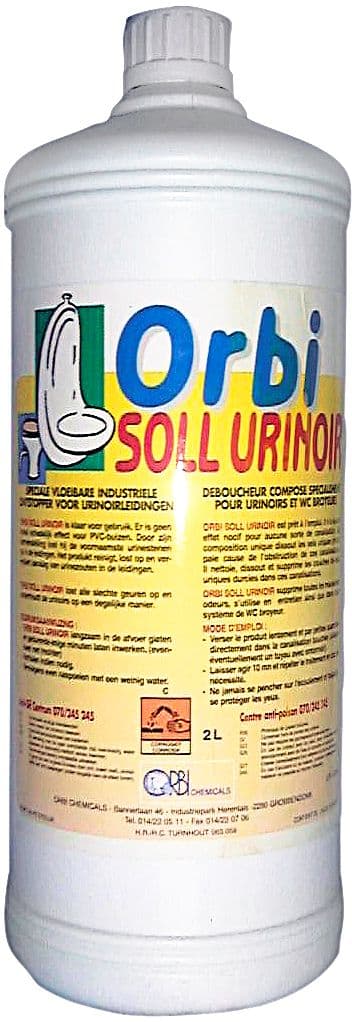 DEBOUCHEUR INDUSTRIEL POUR URINOIR ORBISOLL 2L