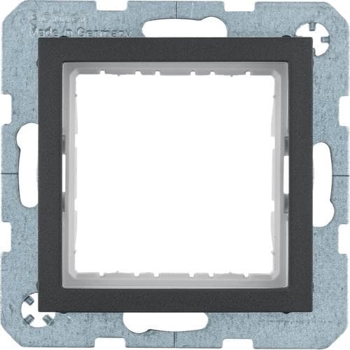 Adaptateur 45 x 45mm pour Berker S.1 / B.3 / B.7 Anthracite