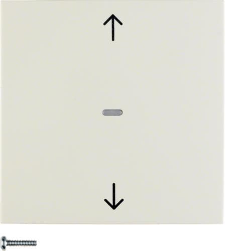 Bouton - poussoir volet S.1 / B.3 / B.7 Blanc brillant