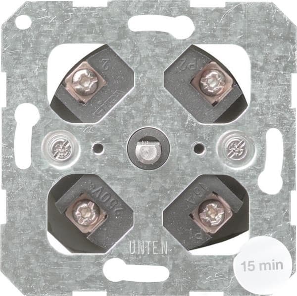 Module minuterie à 2 pôles 16A 250V~ uniquement pour fixation par vis.