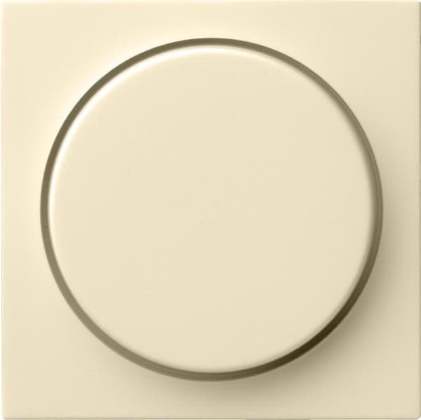 Cache avec bouton pour variateur et potentiomètre électronique Blanc crème brillant