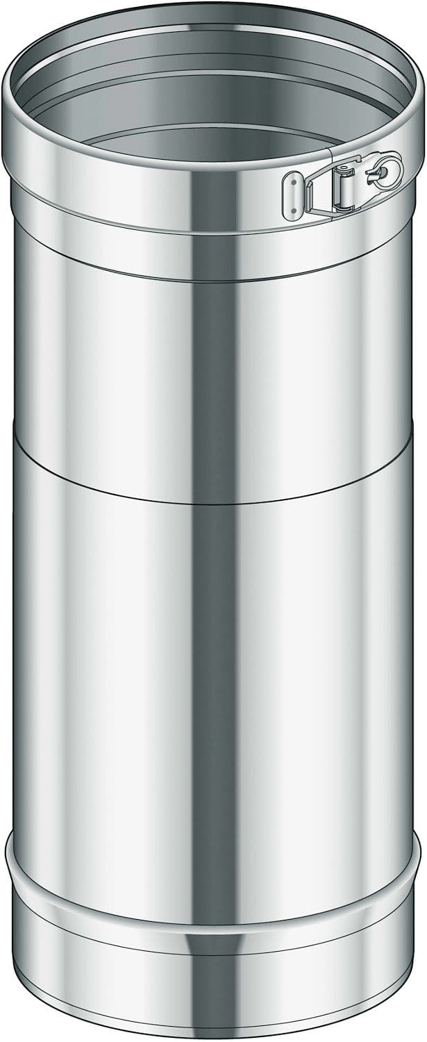 TUBE A SIMPLE PAROI INOX REGLABLE CONDENSEUR POUJOULAT 180 25-40CM
