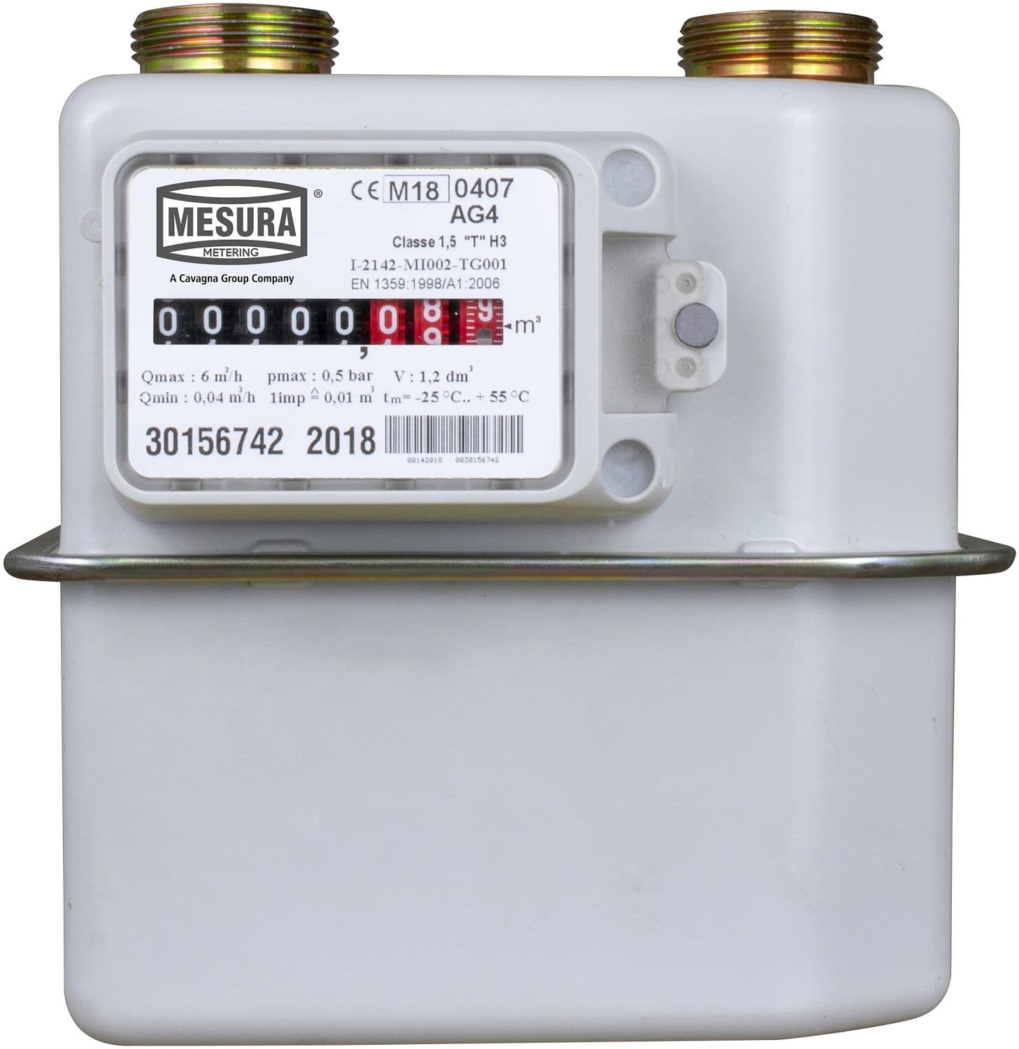 COMPT.DE GAZ+RACCORDS 6/4" G 0,16-25M3/H