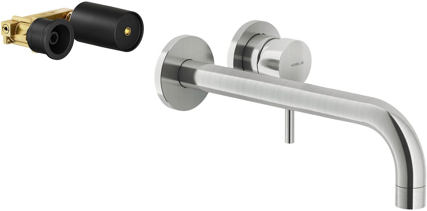 MITIGEUR LAVABO MURAL LIVE NOBILI 250MM INOX