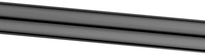 TUBE RALLONGE UNIVERSEL SIPHON VERTICAL NOIR 40CM AVEC COLLERETTE