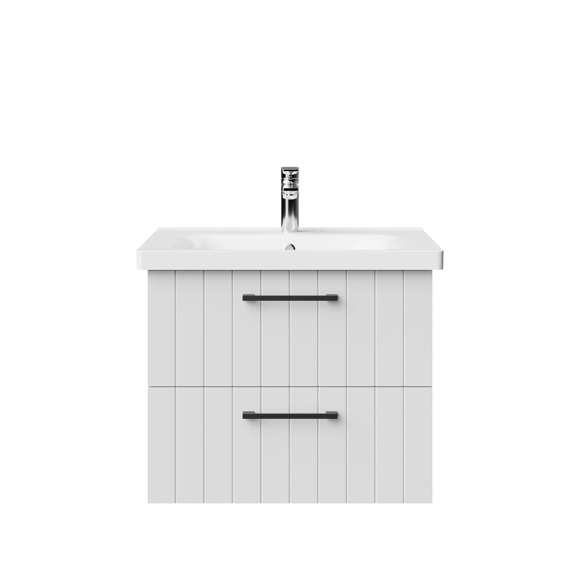 Creavit D10 Meuble Sous lavabo avec 2 tiroirs 60,6 cm - blanc