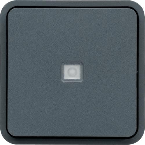 Interrupteur va & vient Cubyko à voyant témoin, Gris, 10A x - 250V, quickconnect