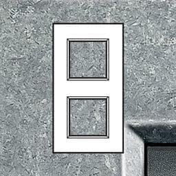 LivingLight - plaque rectangulaire 2 x 2 modules 71mm Native