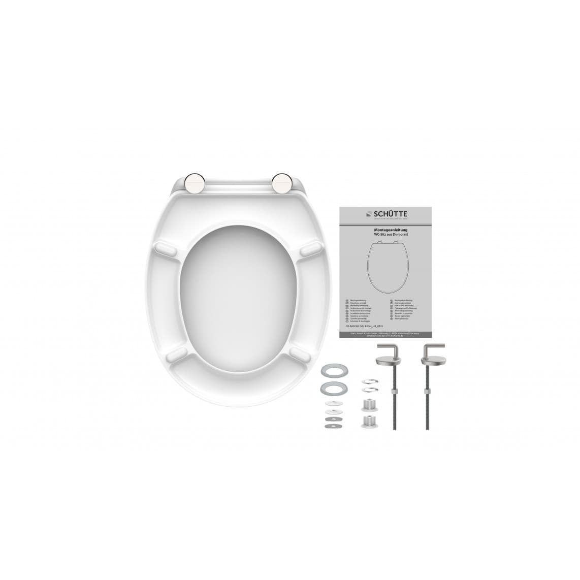 82367 abattant WC en Duroplast JASMIN, avec frein de chute et déclipsable