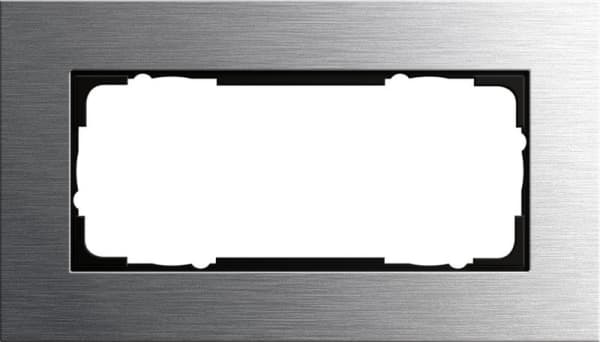 Cadre de finition Gira Esprit Acier inoxydable - Acier inoxydable brossé.