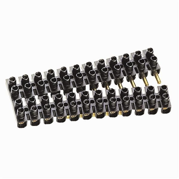 Barrette Suprem à broches capacité 6mm² - 15 A maxi - Noir