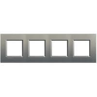 LivingLight - plaque rectangulaire 4 x 2 modules 71mm Avenue