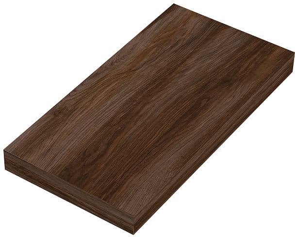 TABLETTE MURALE COFFEE 150X300X19MM JUSQU'A 7KG NOYER VELOURS