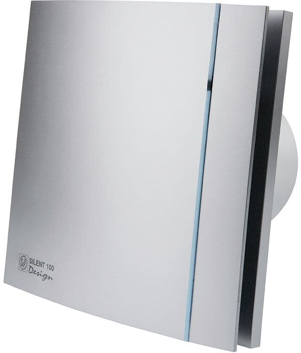 VENTILATEUR POUR SALLE DE BAINS SILENT-100 CZ SILVER DESIGN S&P