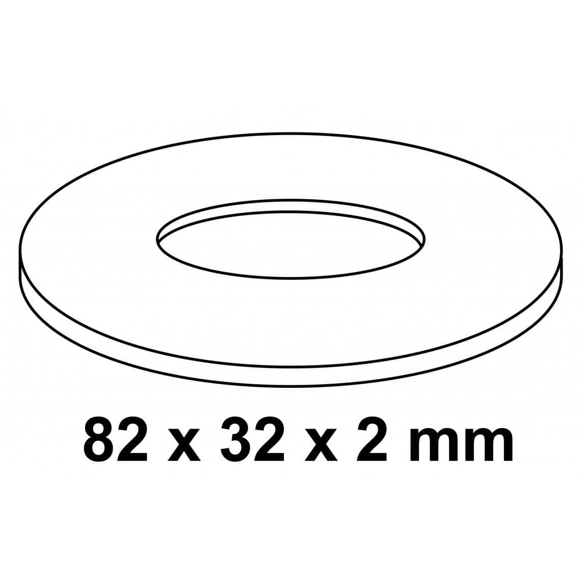98028005 Joint de réservoir de chasse, 82 x 32 x 2 mm, pour Grohe