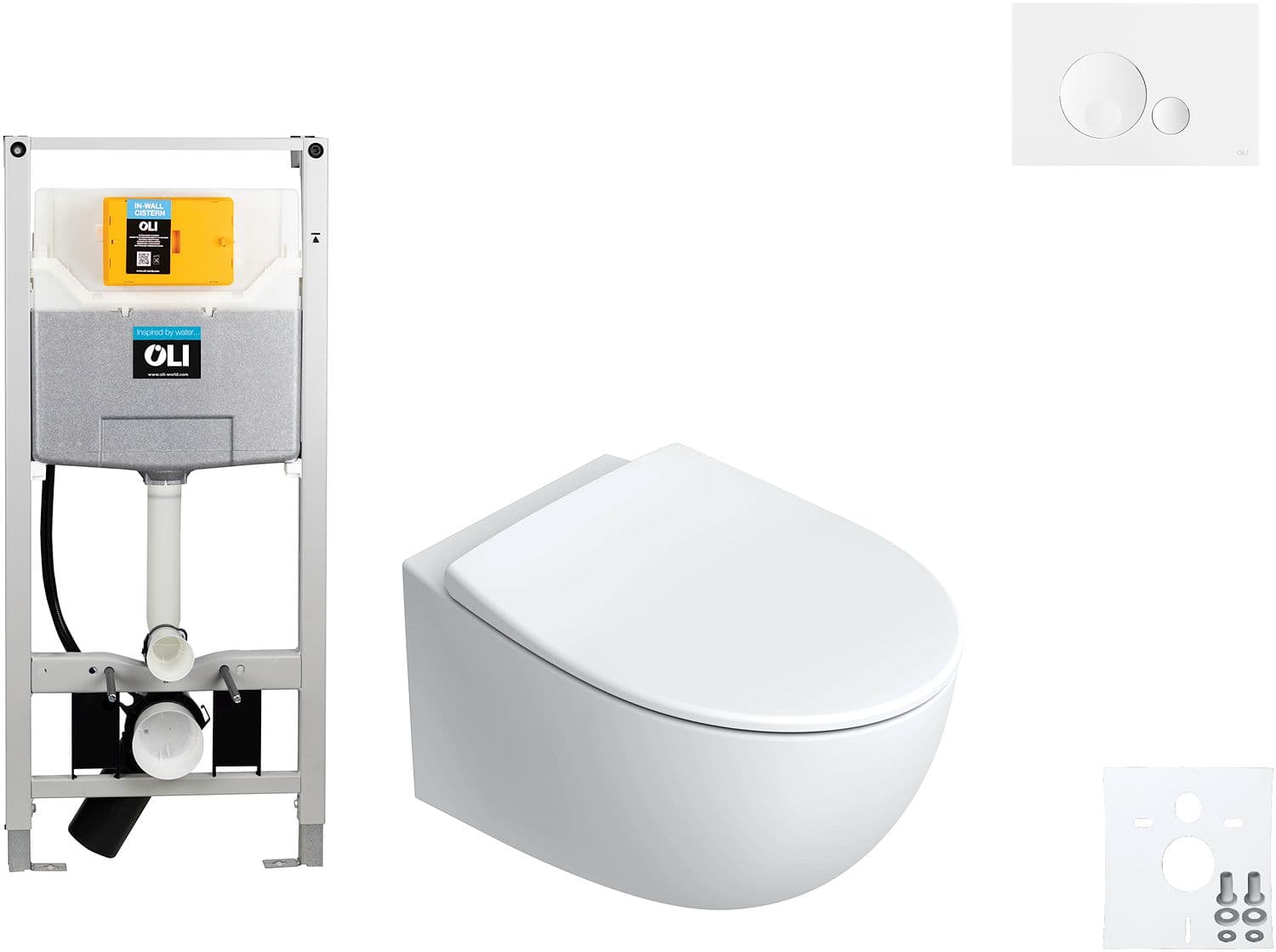 WALLFIX OLI WC SUSPENDU ITALY CATALANO GLOBE BLANC
