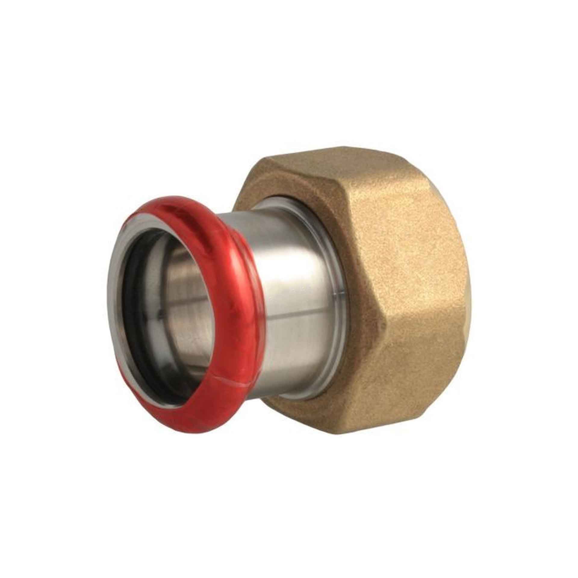 PRESS ACIER 'M'GALVANISÉ DEMIUNION À JOINT PLAT 1''X22 C60RE