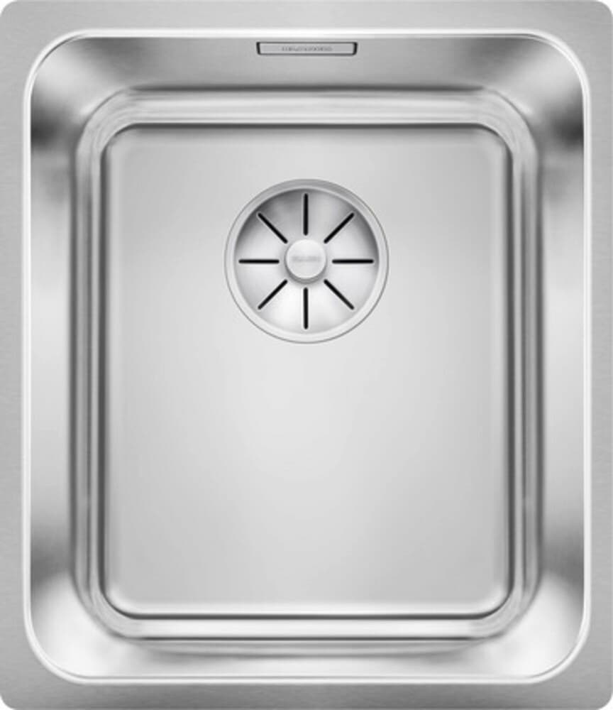 Blanco Solis 340-U évier sous-encastrer 1 bac bonde-corbeille 3 1/2" inox satiné