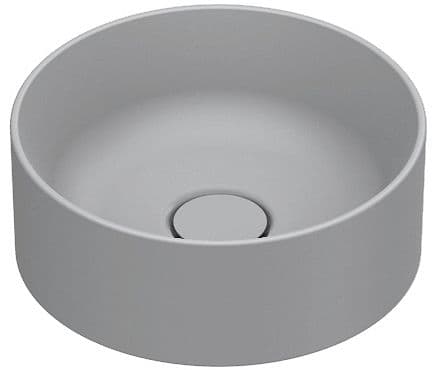 VASQUE A POSER ZERO CATALANO CATAGLAZE+ DIAMETRE 32 H12 SANS TROP-PLEIN CEMENTO SATINATO