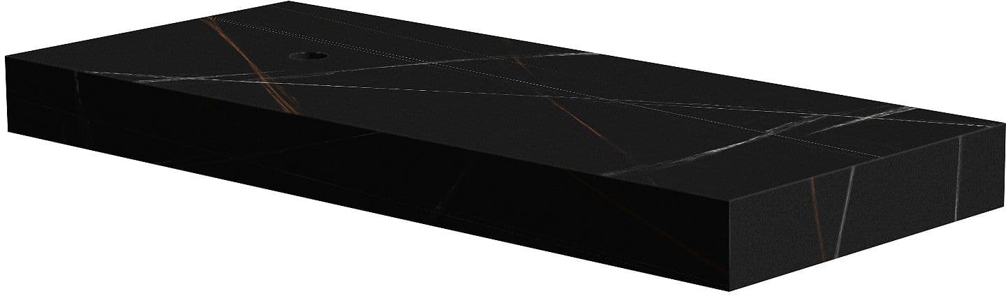 TABLET MARBRE CERAMIQUE PURO L120 H10 1VIDAGE GAUCHE BAMBOO BLACK