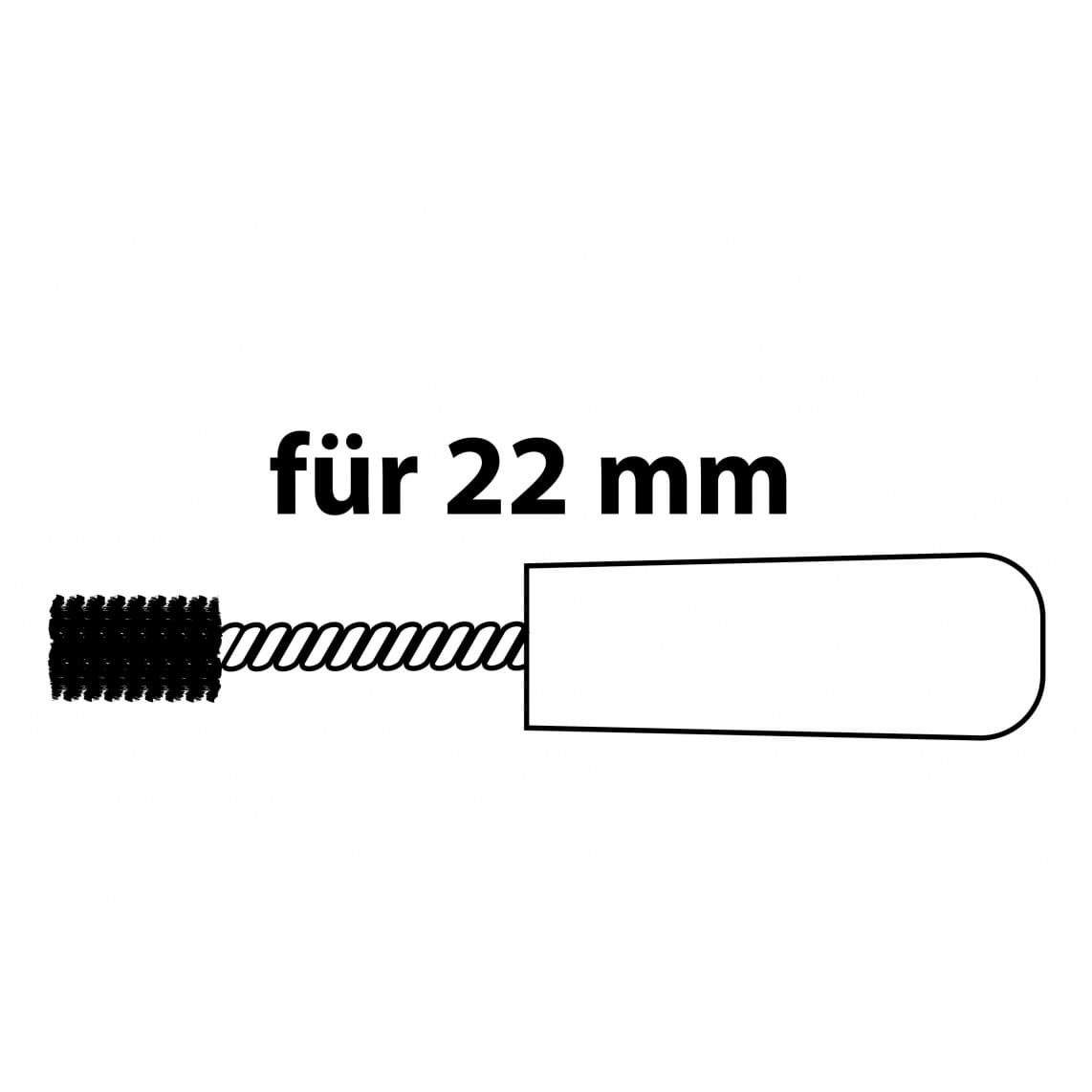 999052317 brosse de nettoyage de tuyaux, 22 mm, pour tubes en cuivre