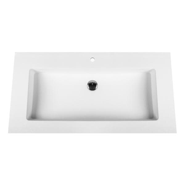 ALONI SOLID SURFACE LAVABO (80CM) - BLANC